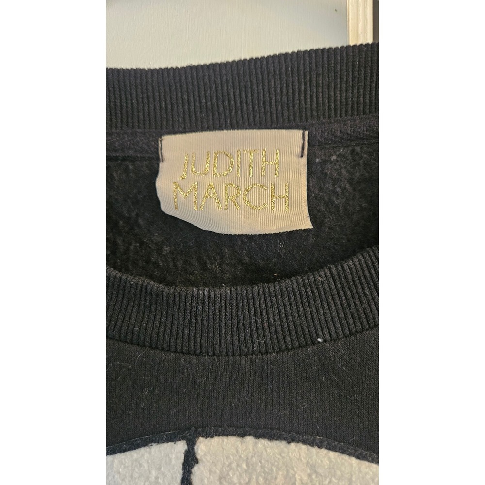 Soccer mom Judith March Soccer  Chenille Patch pullover sweatshirt size L - Picture 2 of 6